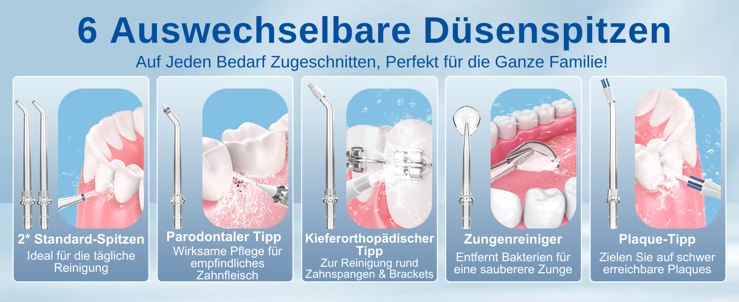 Електрична ірigator для порожнини рота BarberBoss QR-7024 (білий) - 5 насадок, різні режими очищення