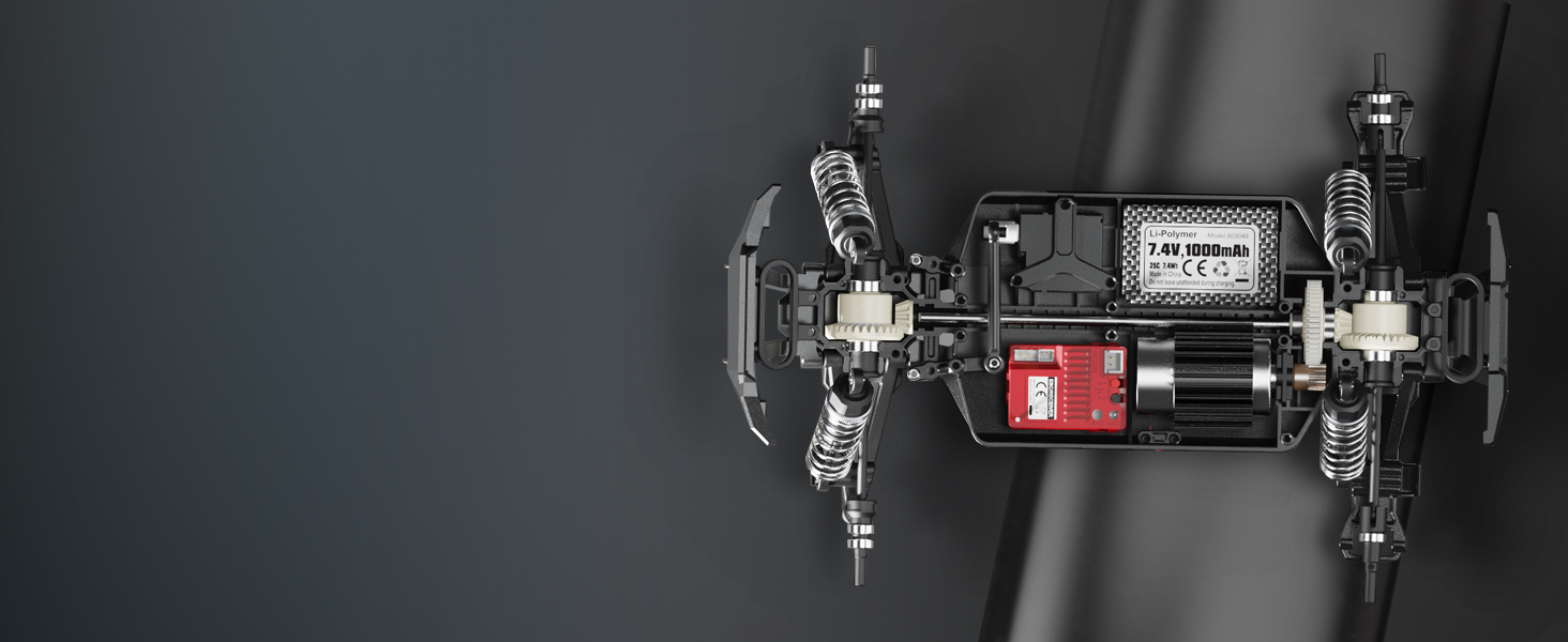 Радіокерований монстр-трак HAIBOXING 1:16, позашляховик 36 км/год, водонепроникний RTR для дітей та дорослих