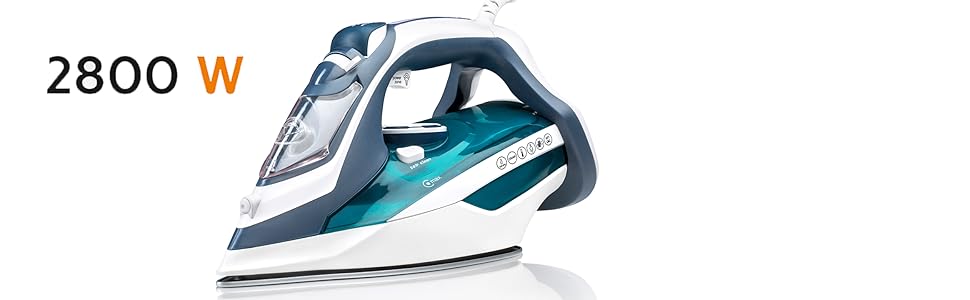 Праска HAEGER Ultra STEAM 2800W з керамічною підошвою, антикапля, антиналіт, самоочищення