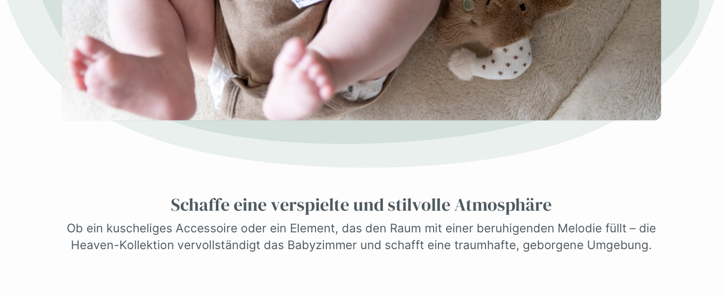 Музична мобіль Baby's Only Baby Heaven: Мобіль для немовлят з в'язаними фігурками, музичною шкатулкою, легко кріпиться, для хлопчиків та дівчаток, колір Clay/Warm Linen
