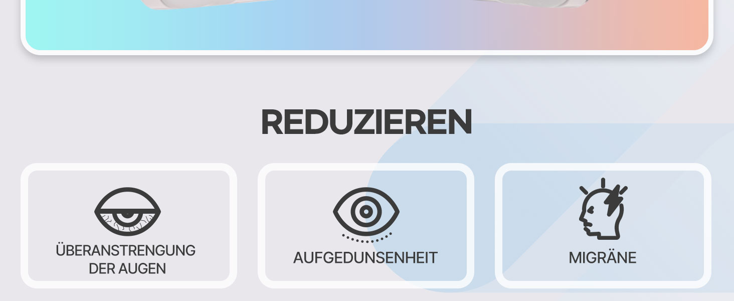 Масажер для очей HubiCare з підігрівом та охолодженням, компресією та вібрацією, Bluetooth, для зняття мігрені та сухості очей