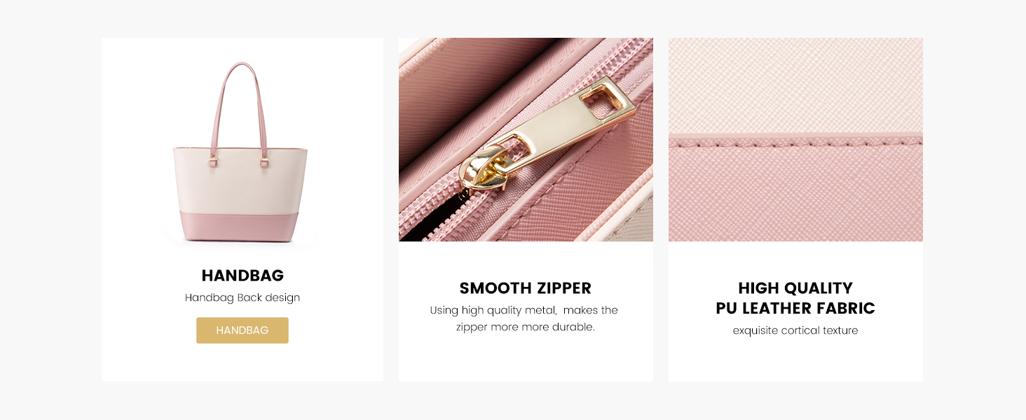 LOVEVOOK Набір сумок для жінок: 3 шт. (шоппер, сумка на плече, сумка з ручкою) для подорожей, роботи, покупок (бежевий+коричневий)