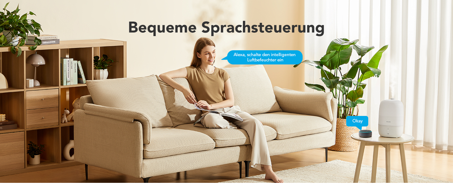 Зволожувач повітря GoveeLife Smart 3L з аромадифузором та нічником для спальні, дитячої, рослин