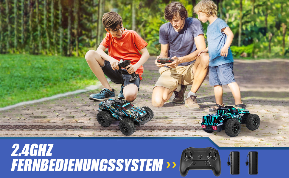 Радіокерований позашляховик Monstertruck 1:18, 22 км/год, для хлопчиків 5-12 років - іграшка та подарунок