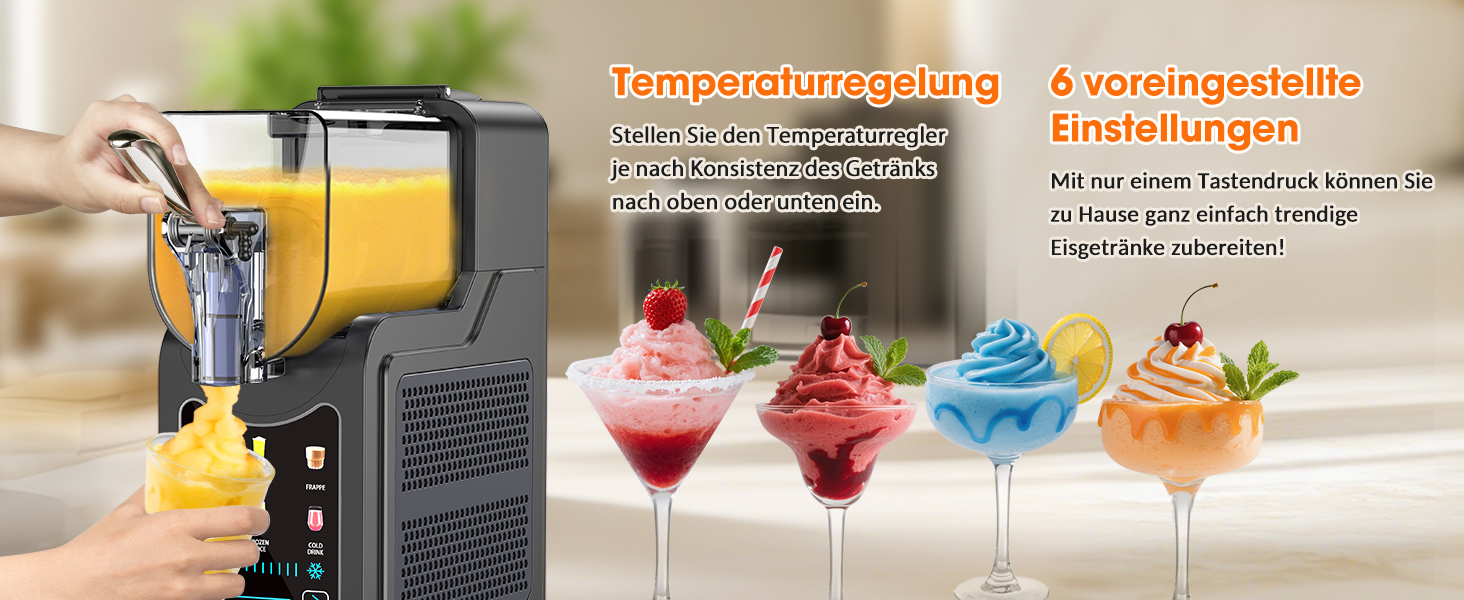 Машина для приготування сляш та коктейлів Richday SL-3025: 2л, 6 програм, LED дисплей, WhisperChill