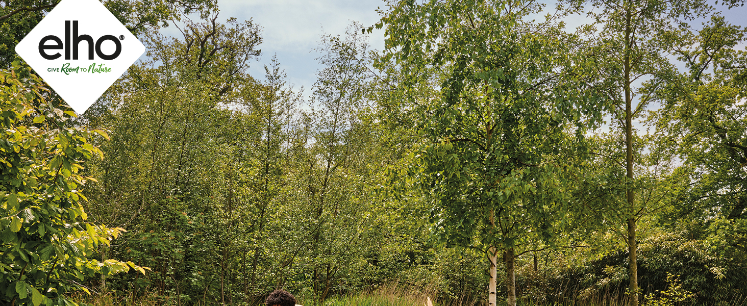 Горщик Elho Sereh Rund 40 - для дому та саду, 100% перероблений пластик, Ø 39 x H 33.3 см, Бежевий