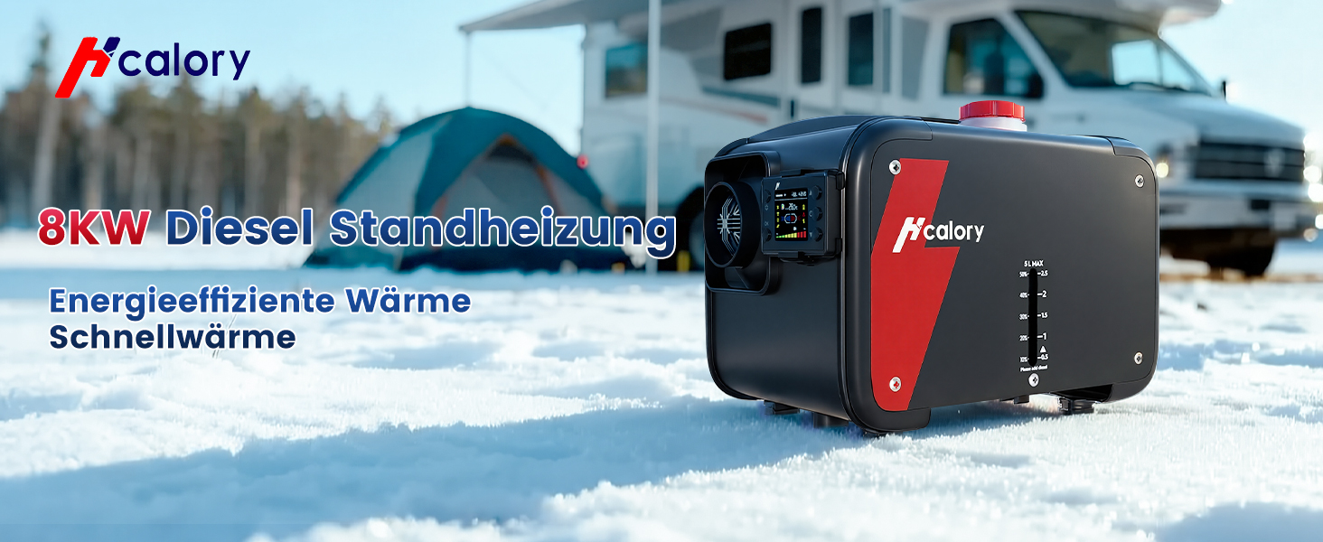 Дизельний опалювач 8kW Blazecore 1S з Wi-Fi, 12/24V/240V, 0.12-0.45 л/год, 10-рівнів регулювання температури, автоматичний старт/стоп для авто та вантажівок