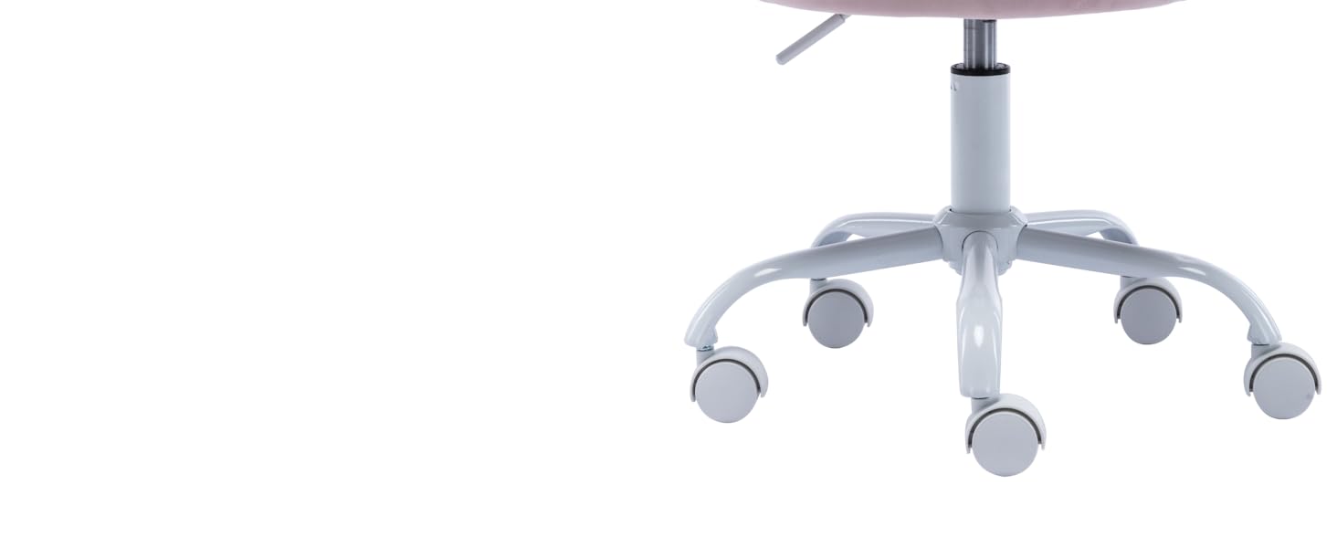 Дитячий стіл-крісло регульоване, поворотне, з м'якою оббивкою з велюру, квітка, зручне офісне крісло для дівчаток, рожеве