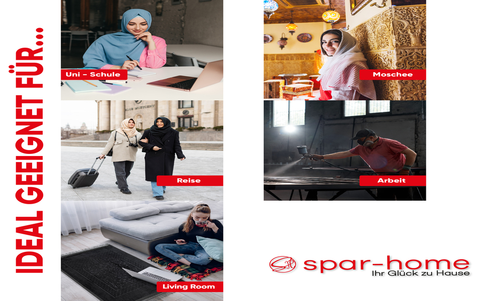 Килим для дому Spar-Home чорний