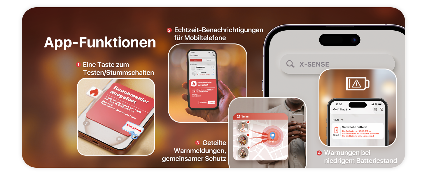 X-Sense Детектор диму розумний Wi-Fi з магнітною кріпленням, мережевий, з базою SBS50, функція App, сумісний з Home Assistant, змінна батарея, XS0D-MR61 (1 шт.)