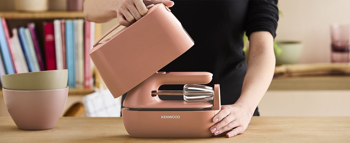 Міксер Kenwood QuickMix Go HMP40.000RD, ручний, 350W, червоний, з набором аксесуарів