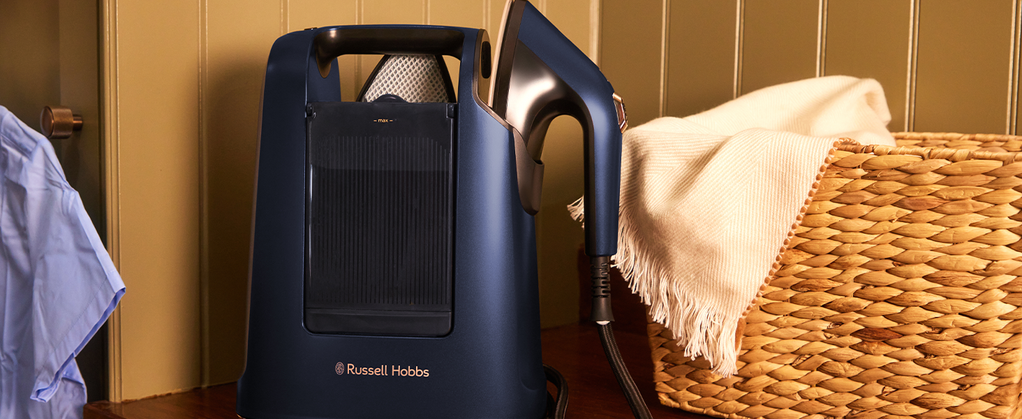 Праска Russell Hobbs Steam Genie 2-в-1: праска + запарювач (1700W, 20г/хв, сумка, 3 насадки)