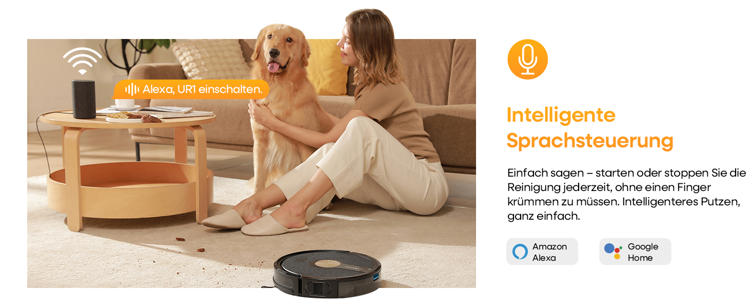 Робот-пилосос з функцією миття 5000Pa, 3-в-1 з часом роботи 180 хвилин, для прибирання шерсті тварин та килимів, з керуванням через додаток, чорний