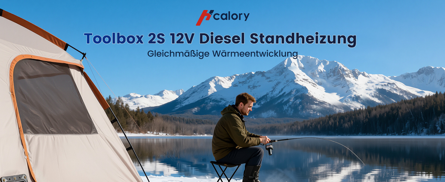 Портативна дизельна повітряна теплова гармата Toolbox 2S 8kW, 220-240V AC / 12/24V DC, з Bluetooth, 6л бак, автоматичний старт/стоп, 2025