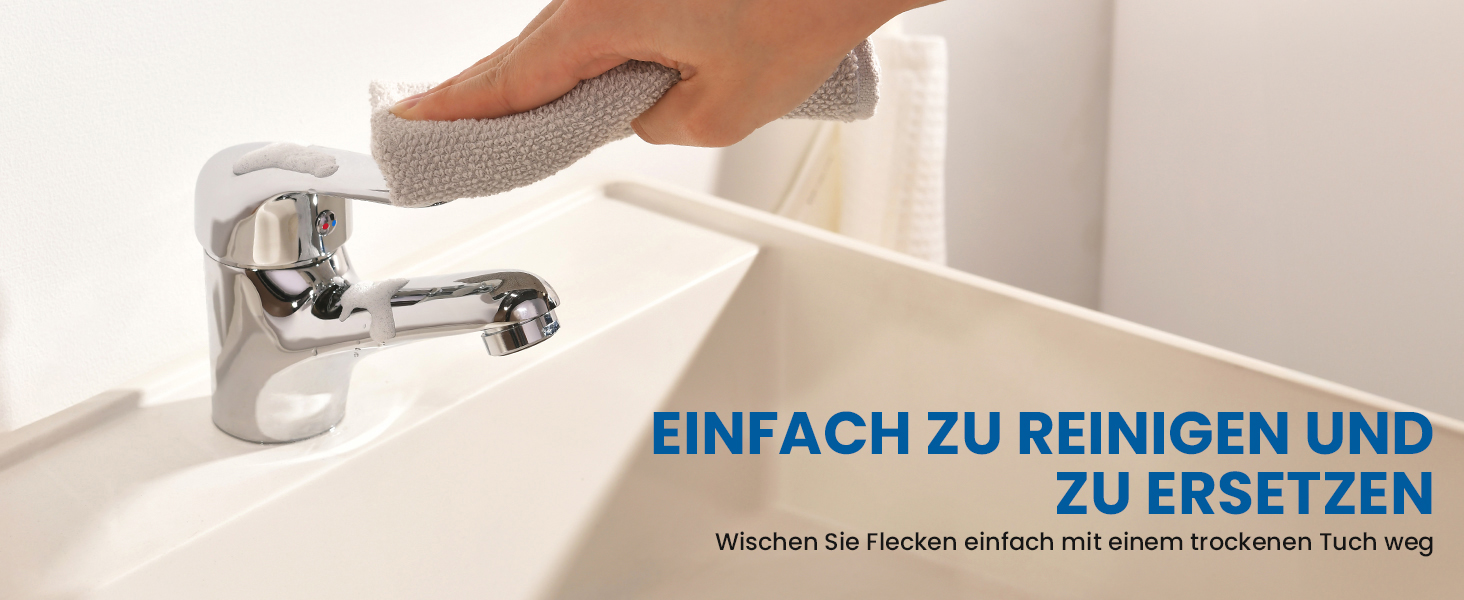 Змішувач для ванної кімнати Auralum з витяжною штангою, однорідний змішувач для раковини, хром, одноручний змішувач для раковини, змішувач для ванної кімнати, змішувач для раковини, для ванної кімнати (без зливного комплекту)