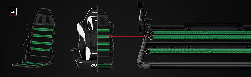 Ігрове крісло AKRacing Master Max, PU шкірозамінник, гарантія 5 років (чорний/червоний)