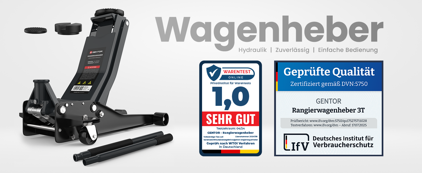 Гідравлічний домкрат 3T низькопрофільний 75-505мм з гумовими накладками для легкових авто та SUV – професійний, посилений, з роликами 360° (антрацит)