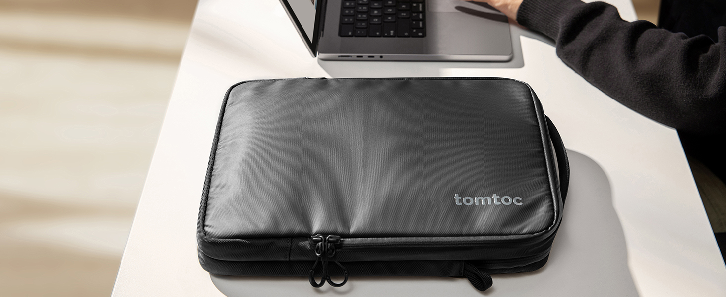 Чохол tomtoc 360 для 16 MacBook Pro M3/M2/M1, 15 MacBook Air M3/M2, водовідштовхувальний, чорний