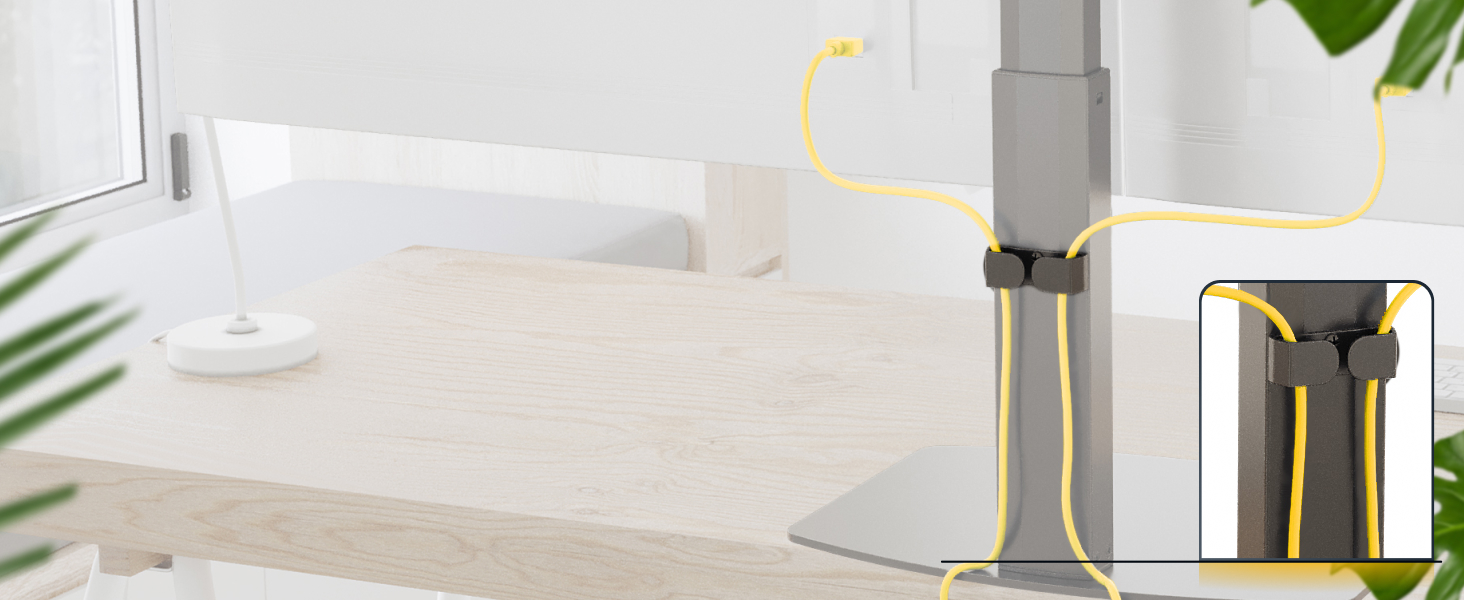 Підставка для монітора RICOO 2 монітори, Dual Monitor-Arm, TS3811, TS4111, для моніторів 17-27 дюймів