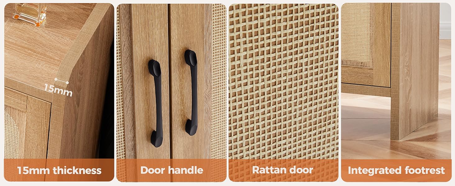 Шафа для взуття 5-ти ярусна у стилі Фармхаус з 2 дверцятами, самостійна шафа для взуття з регульованими полицями та металевими куточками для прихожого та коридору, білий (Ротен Браун, Коричневий)