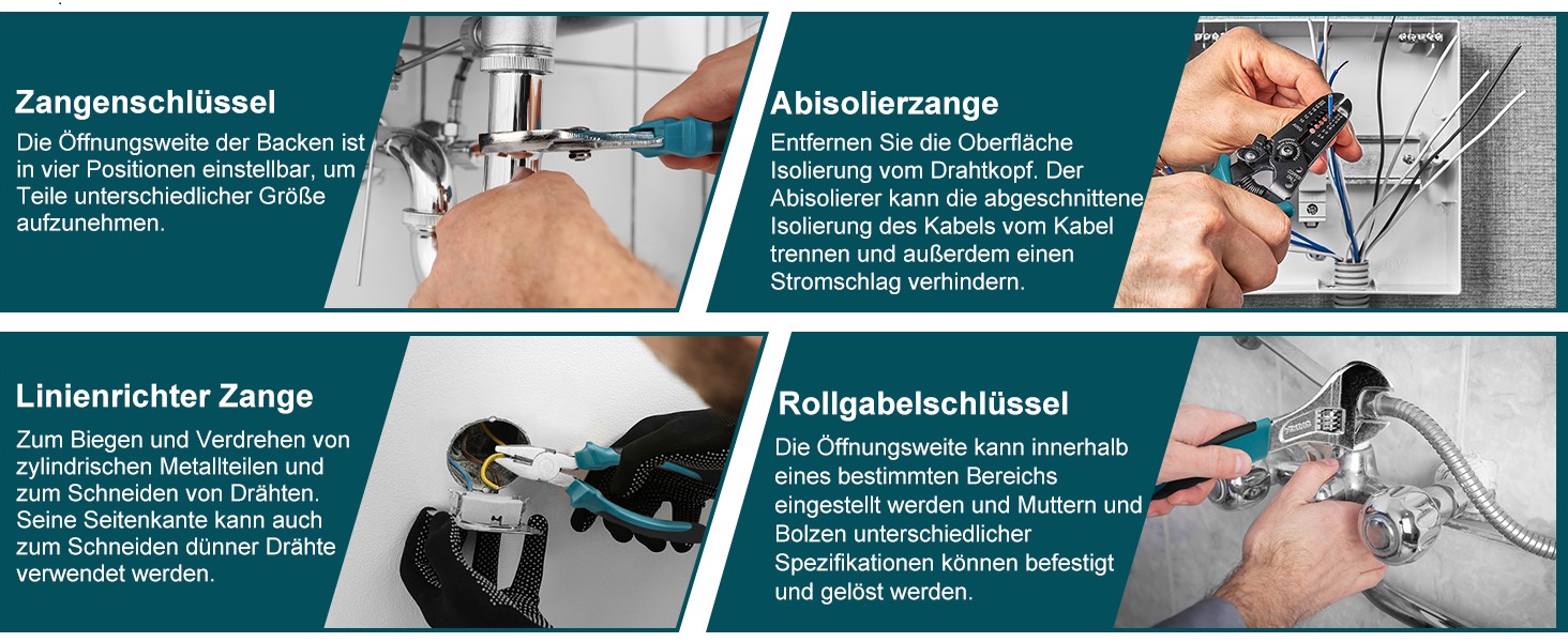 Набір інструментів Sundpey 281 предметів у кейсі: набір гайкових ключів, викруток, шестигранників, плоскогубців (синій)