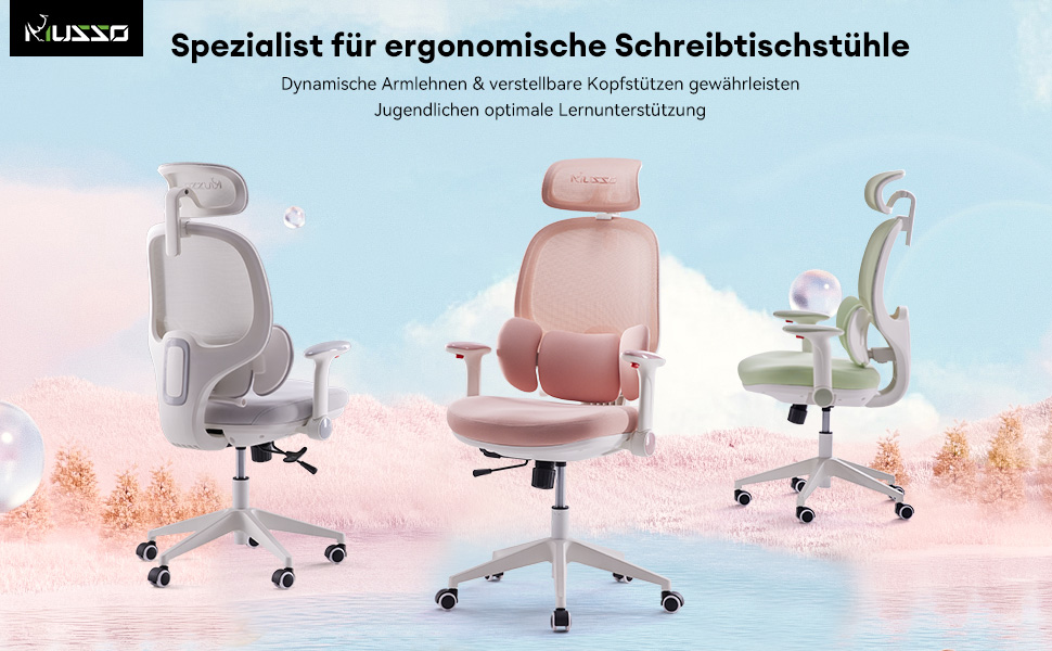 Крісло офісне MUSSO T30 ергономічне, регульоване, сітка, сіре