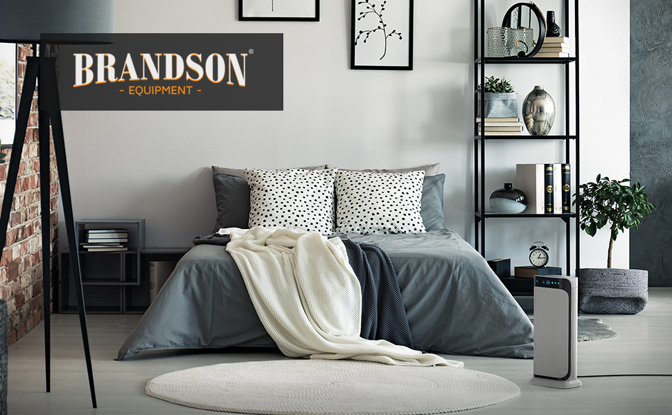 Обігрівач Brandson з пультом керування: керамічний, для ванної кімнати, енергозберігаючий, тихий, з осциляцією, 2 режими, таймер, сертифікат GS