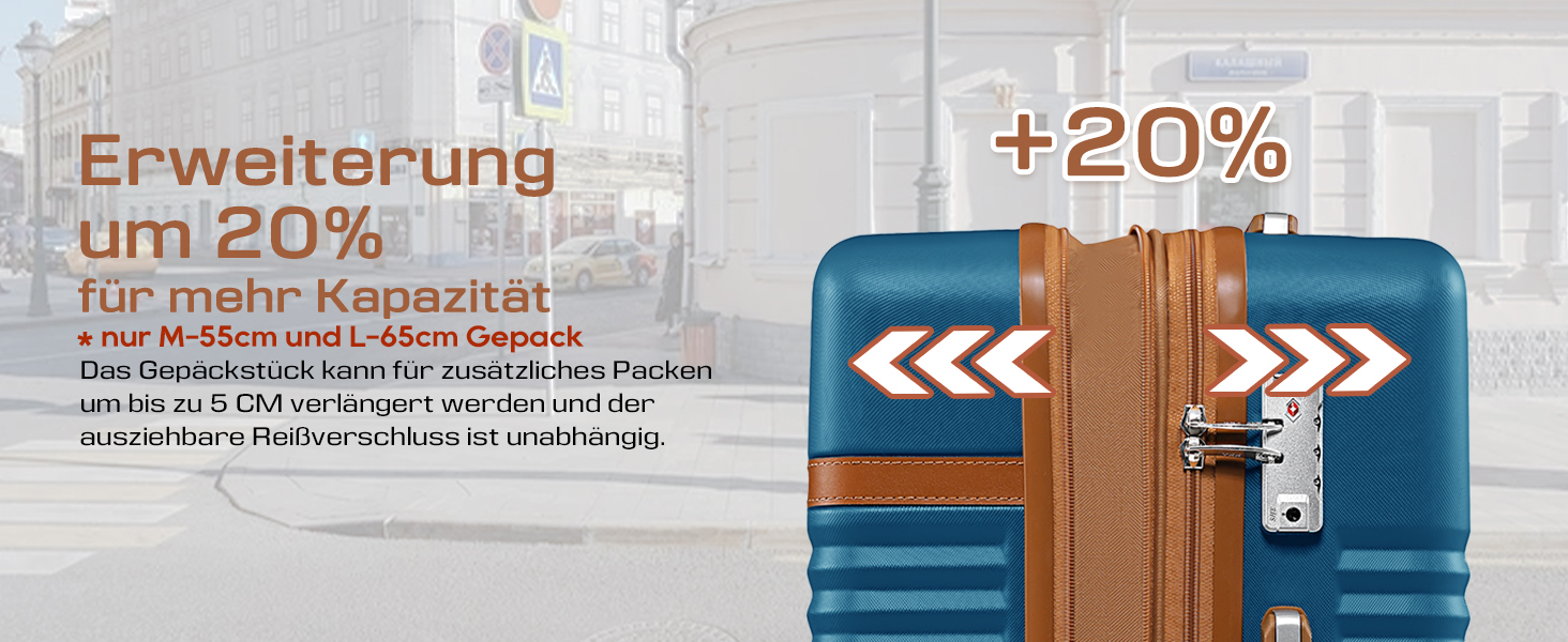 Набір валіз Joyway 5шт з ABS пластику, розширюваний, з TSA замком та 4 колесами (темно-коричневий)