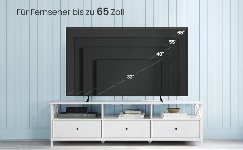 Тумба під телевізор VASAGLE, 120 см, з 2 шухлядами та відкритими полицями, для телевізора до 55 дюймів, сталевий каркас, вінтажний колір, LTV300B01