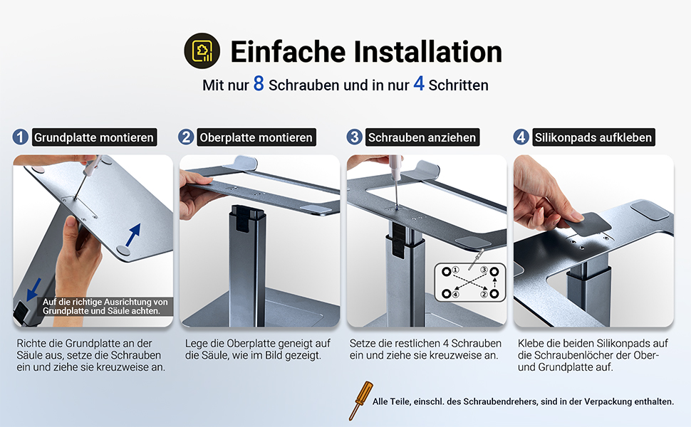 Регульований підставка для ноутбука, стійка для ноутбука на стіл, можливість стоячи, підставка для DJ ноутбука, компактна альтернатива столу, сумісна з MacBook та ноутбуками 13' - 16.5', чорний (сріблястий)
