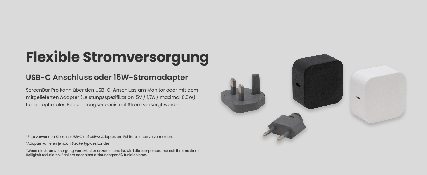 BenQ ScreenBar Pro – LED лампа для монітора: без відблисків, авто вкл/викл, універсальна кріплення, широке освітлення, регулювання кольору та яскравості, автоматичне регулювання, чорний колір