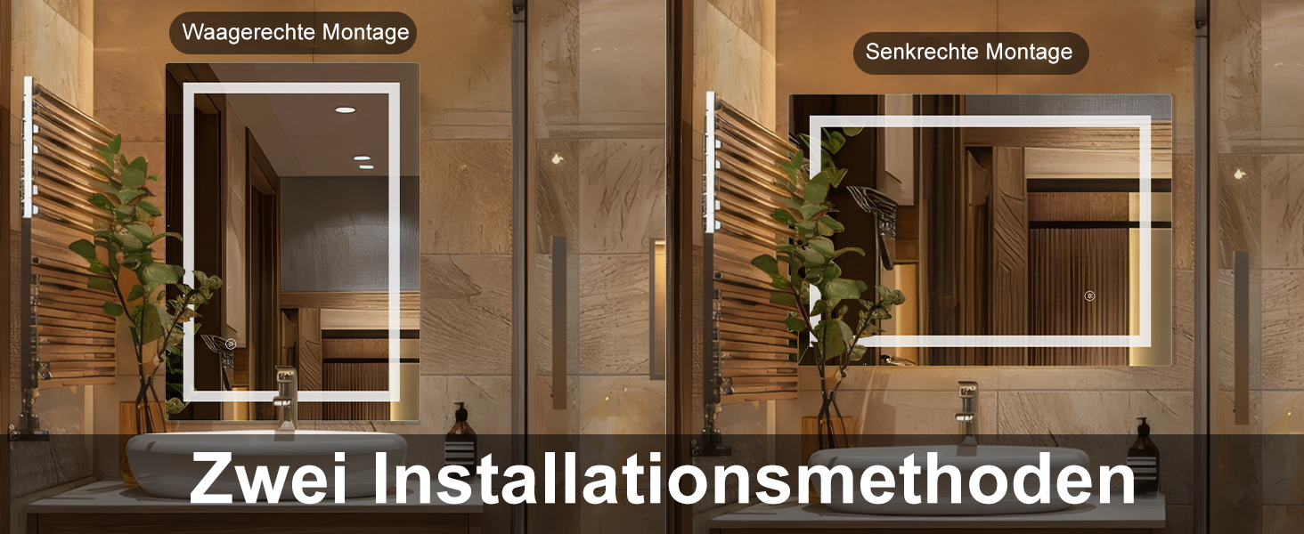 Дзеркало для ванної кімнати Sanitemodar LED 50x70 см з підсвічуванням, антизапар, сенсорне керування