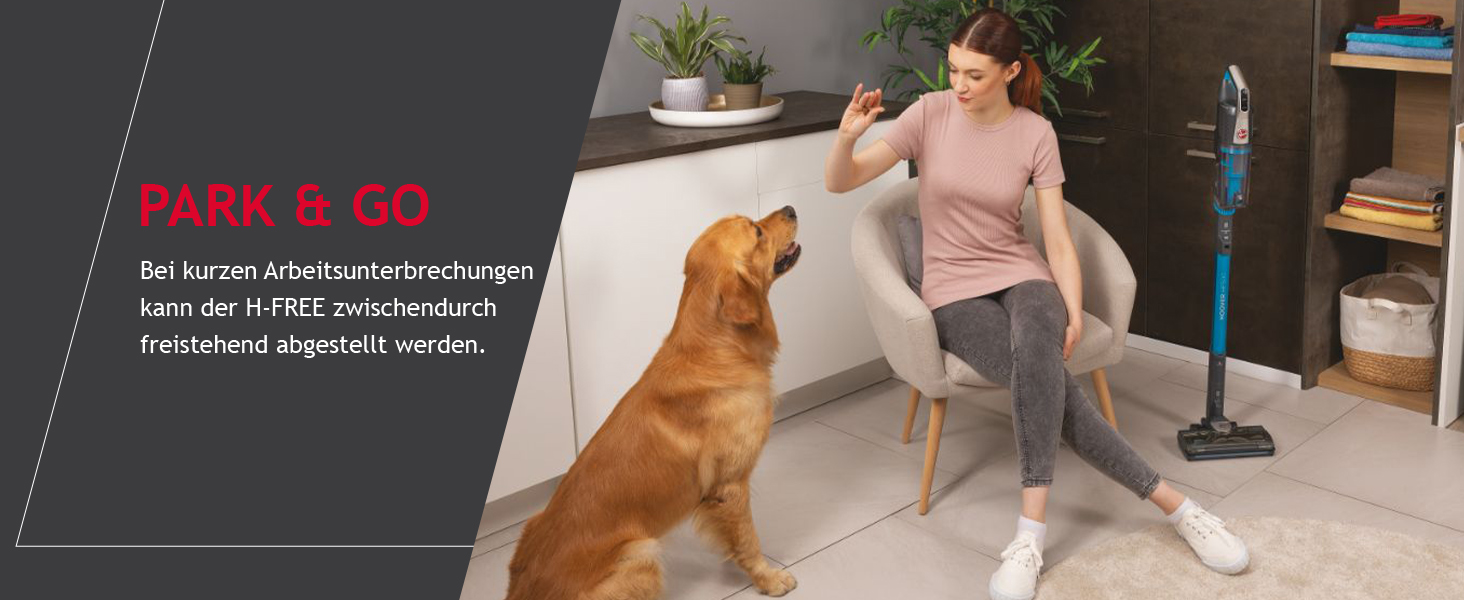 Акумуляторний пилосос Hoover H-FREE 500 PETS, бездротовий, без мішка, ручний пилосос, 30 хв. Час роботи, LED, компактний