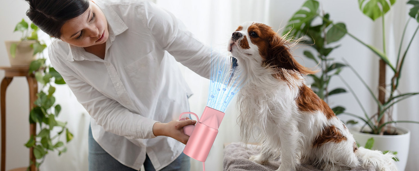 Професійний фен для волосся з дифузором та плазмою (400 млн іонів), безщітковий мотор 110 000 об/хв, низький рівень шуму 57дБ, Rose Gold