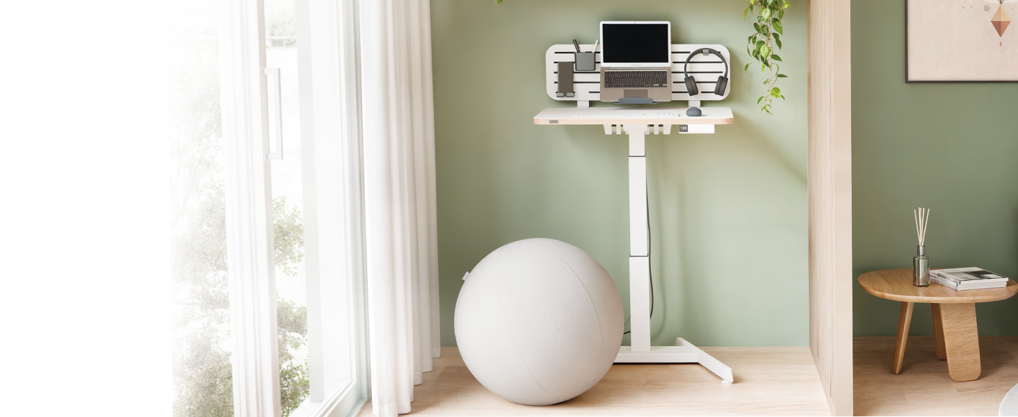 Регульований стіл Leitz Ergo Compact 80x60 см, білий - електричний, для офісу та дому, до 80 кг, з нагадуванням про зміну положення