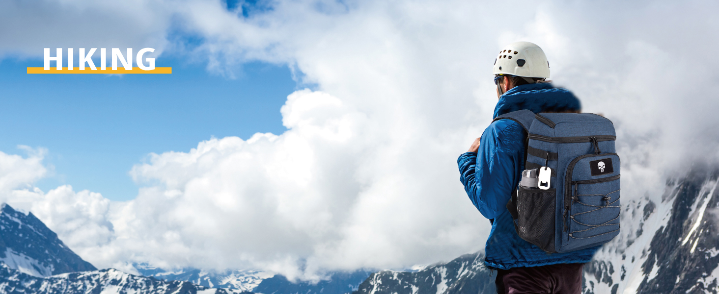 Тактичний холодильний рюкзак 25L: ізольований, водонепроникний, міцний. Ідеально для роботи, відпочинку, кемпінгу та походів (блакитний)