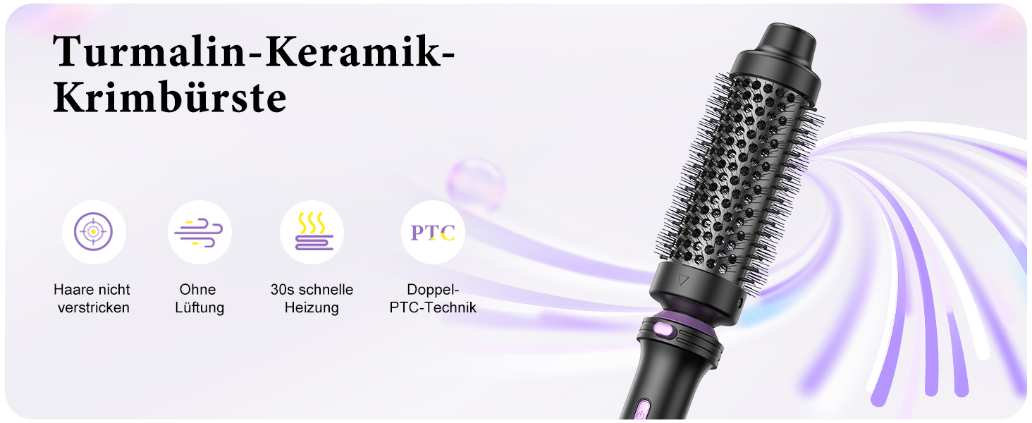 BESTOPE PRO Локкенстаб: Набір випрямляча та плойки 5-в-1 з термощіткою, 3 плойки (9-25 мм) для великих локонів, 13 температур, захисне покриття, рукавичка, затискач (базальтовий чорний)