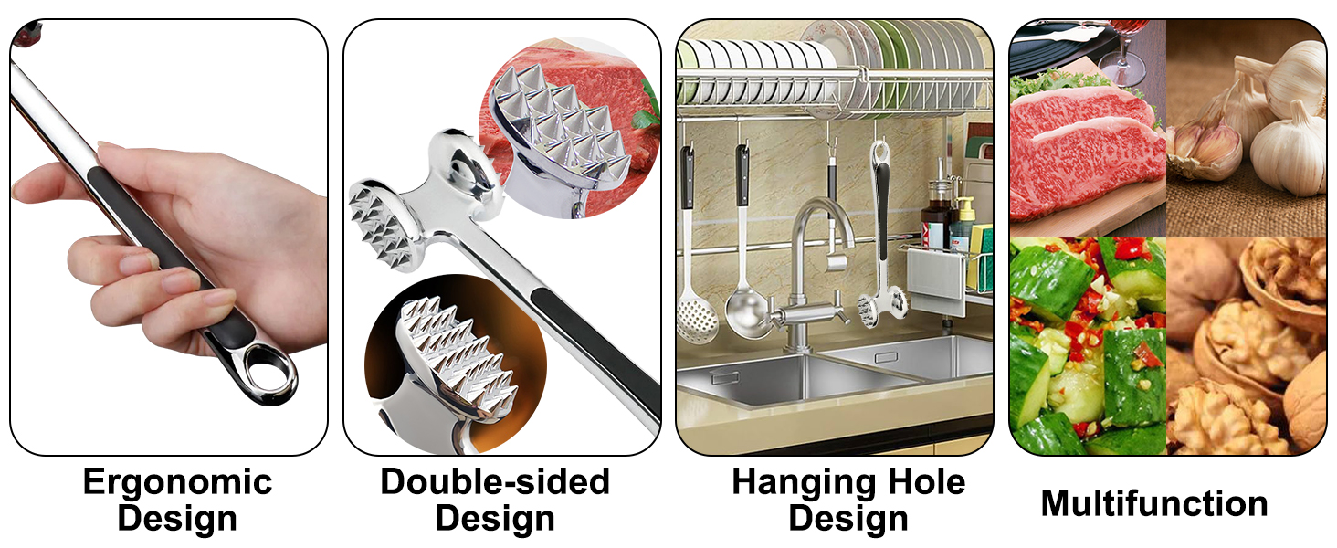 Молоток для м'яса з нержавіючої сталі