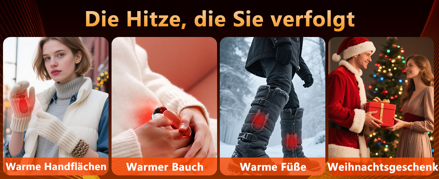 Електричні грілки для рук 2 шт. - Магнітні кишенькові грілки AI, перезаряджувані, 36 годин роботи, багаторазові, компактні грілки для дітей, чоловіків, жінок, білий екран