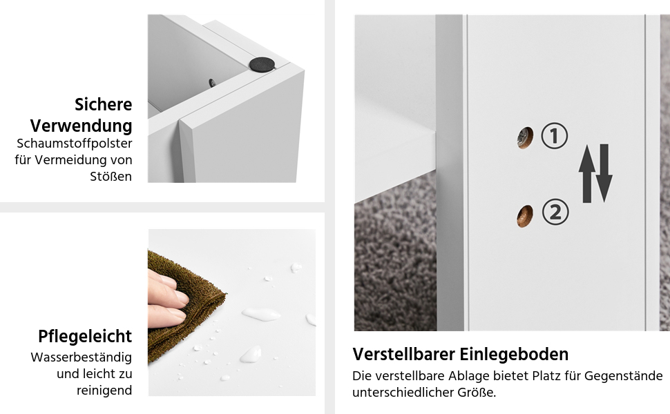 Журнальний столик Yaheetech з регульованою висотою та прихованим місцем для зберігання, дерев'яний, для вітальні та офісу (120 x 59 x (49,5-63,5) см, білий)