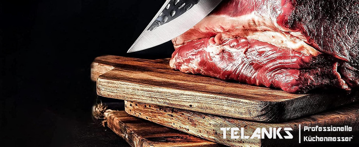 Японський кухонний ніж Rostfrei 15 см, з шкіряною піхвою, з нержавіючої сталі, з дерев'яною ручкою, для овочів та м'яса, чорний