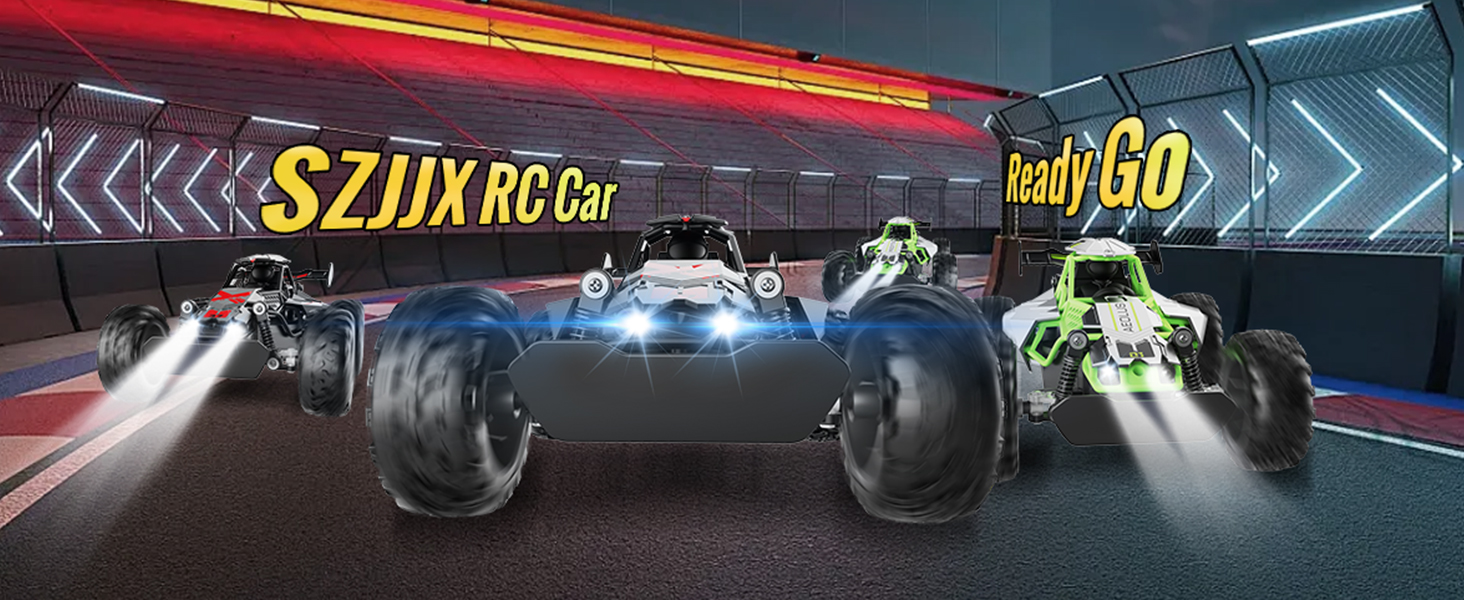 Радіокерований позашляховик 2.4GHz, LED підсвічування, швидкість 15+ км/год, іграшка для хлопчиків, чорно-червоний