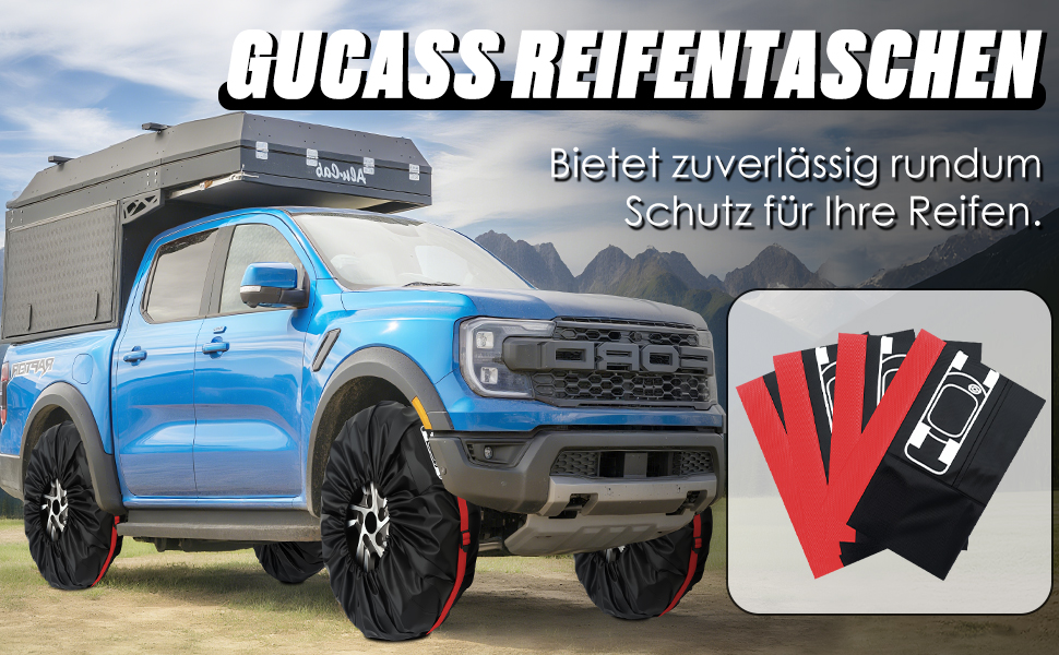 Набір чохлів для шин 4 шт., захисні чохли для шин 19-23 дюйми, водонепроникні, з UV-захистом, для зберігання та транспортування, червоний, розмір L (Ø 81 см) + M