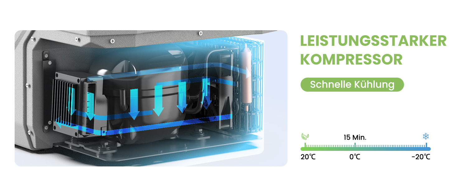 Автомобільний компресорний холодильник Alpicool CL15 (37л), портативна морозильна камера 12V для авто