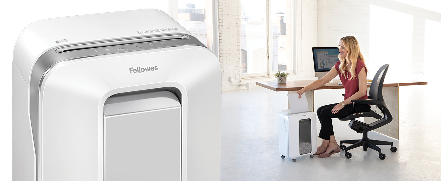 Шредер Fellowes Microcut P5: знищення 2000+ частинок/A4, 10 листів, Powershred 10M, для офісу/дому, 19л контейнер, захист від несанкціонованого доступу