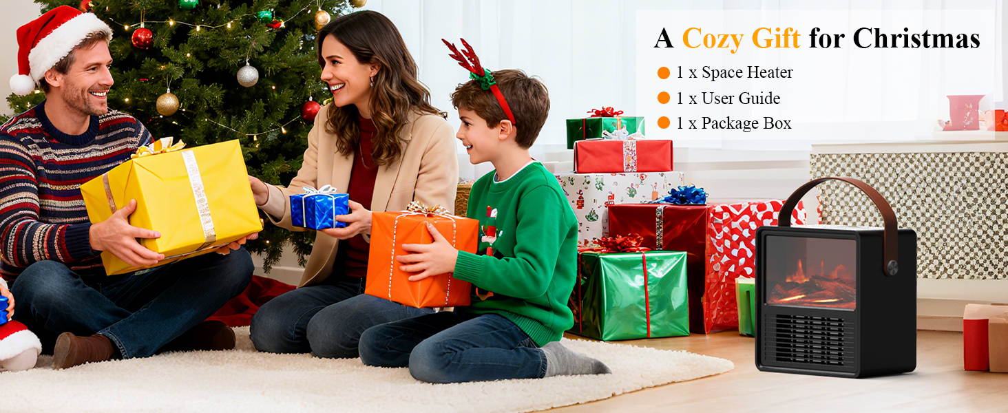 Керамічний електричний обігрівач Minthouz 1200W/800W з 3D ефектом полум'я, регульованим термостатом та захистом від перегріву для спальні та офісу
