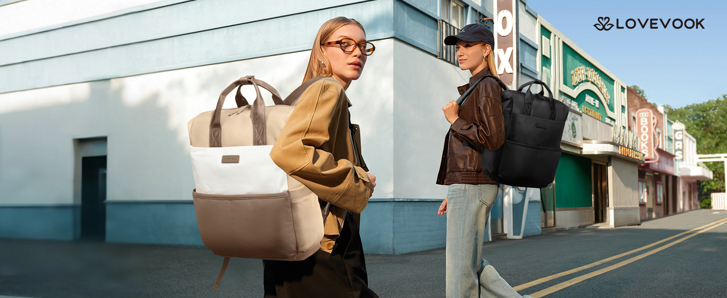 LOVEVOOK Рюкзак для жінок з відділенням для ноутбука 15.6 дюймів, шкільний/туристичний/бізнес, водонепроникний, 15.6 дюймів, 1 Хакі