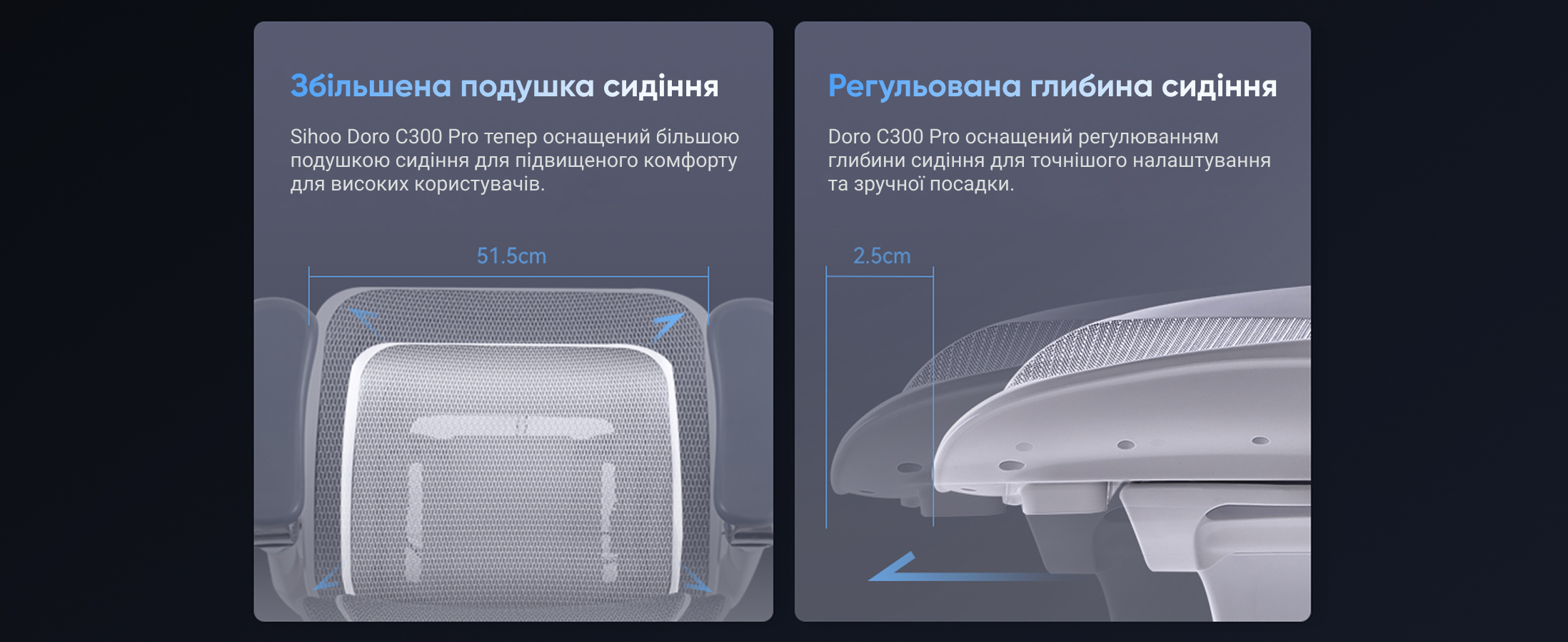 Ергономічне офісне крісло SIHOO Doro C300 Pro white з підлокітниками 6D та підтримкою попереку
