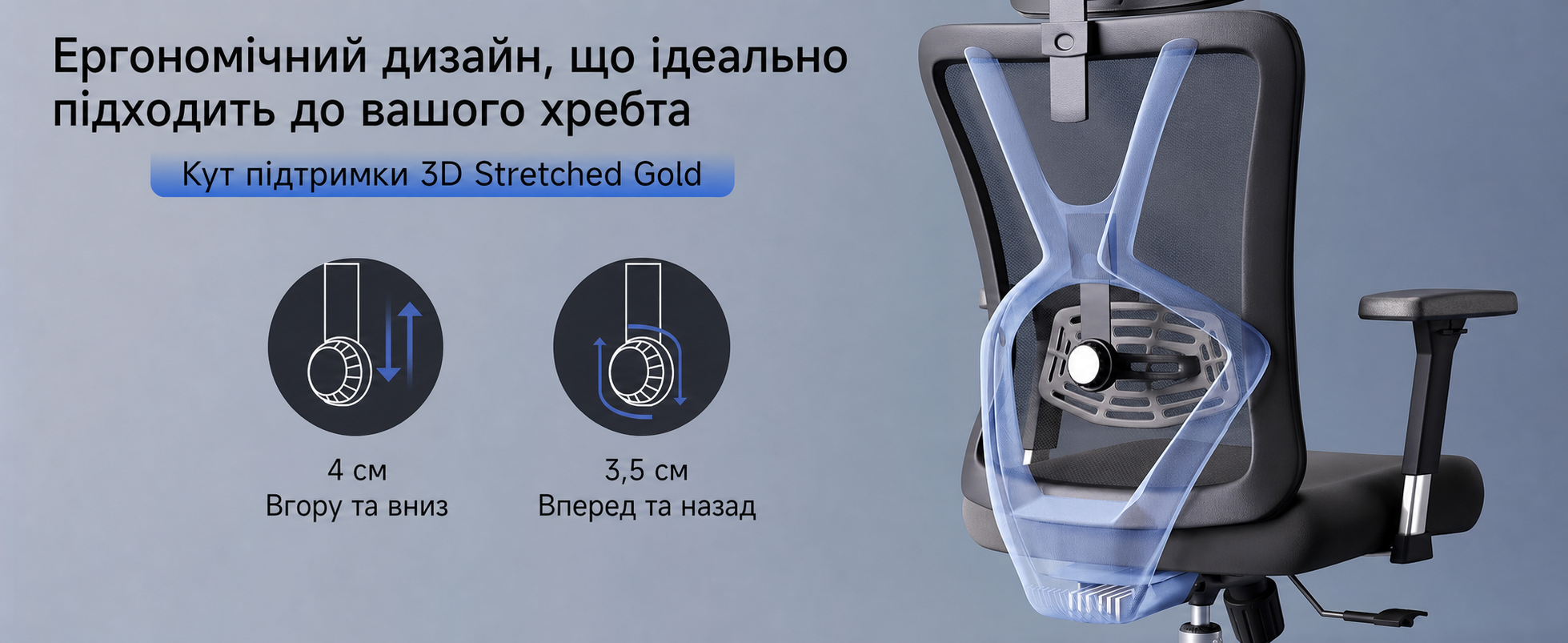 Ергономічне офісне крісло Ticova з високою спинкою, регульованою поперековою підтримкою, підголівником і 3D металевими підлокітниками, для комп'ютера, витримує до 150 кг