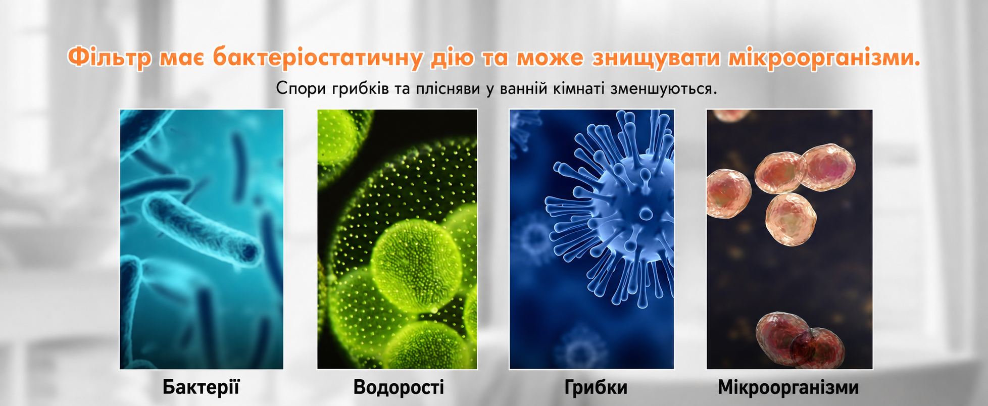 Душова лійка з фільтром MEKO, високий тиск, 15-шарова фільтрація, 1,5 м шланг, 3 режими, для очищення жорсткої води, хлору, бактерій і важких металів, сіра